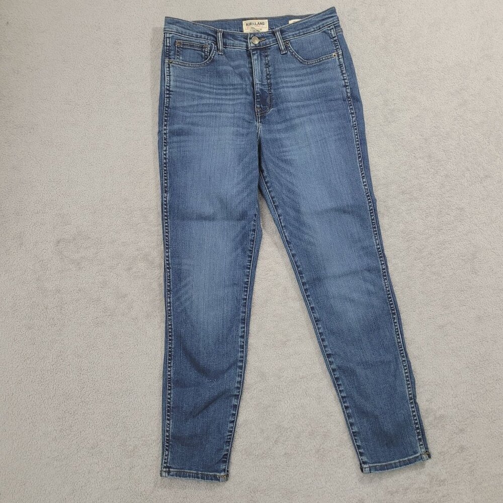 NEW Kirkland Signature jeans Size 10 High-Rise Skinny Fit Womens Jeans  / 23CT